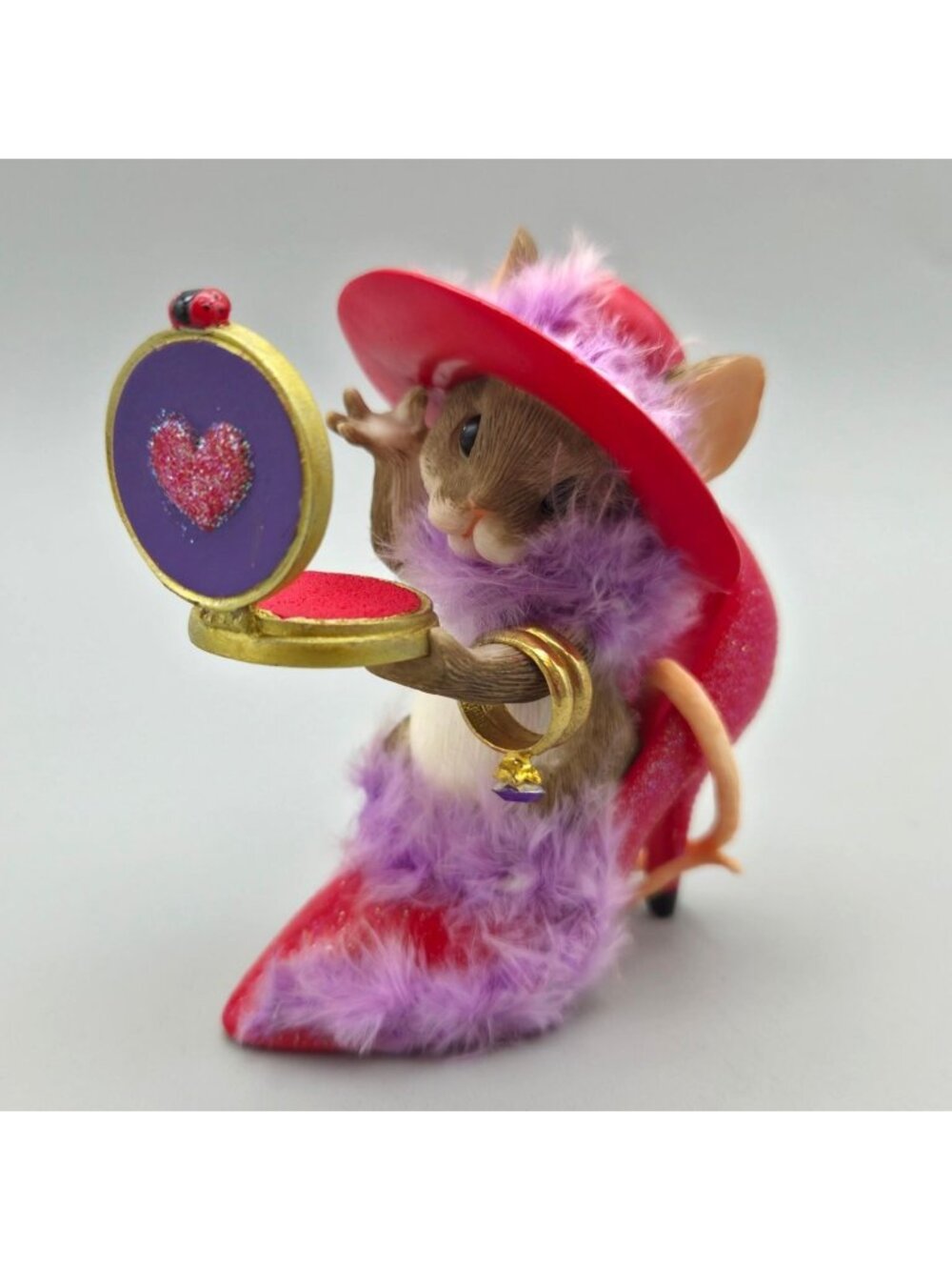 Charming Tails Stepping Out In Style Hats Off To Fun Figurine Limited Edition